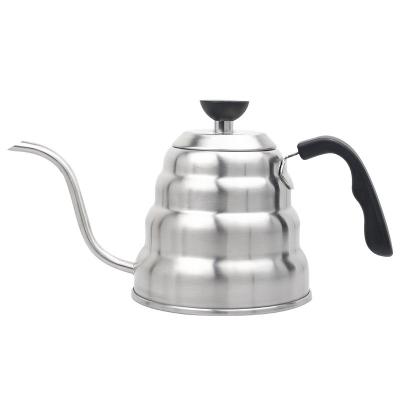 China Long Handle Stainless Steel Long Handle Coffee Kettle Small Narrow Mouth Hot Water Kettle for sale