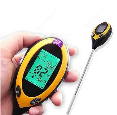 China Soil Tester Measuring Garden Soil Tester 4 In1 LCD Display Temperature Sunlight Moisture Soil Humidty Tester PH Meter ( no battery) for sale