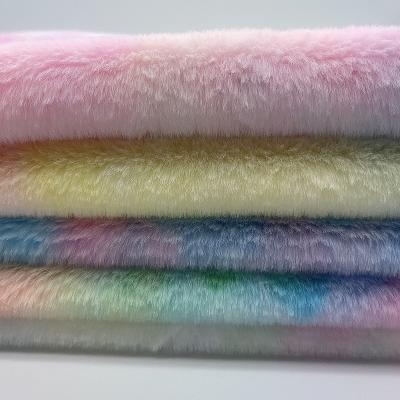 China Factory Price Plush Long Pile Rabbit Fur Fabric Super Soft Long Plush Fleece For Toys Cloth for sale