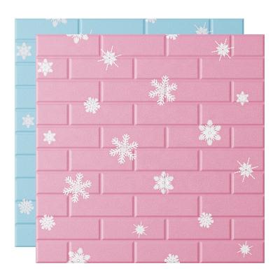 China Waterproof+Antistatic+ECO-Friendly Best Selling Modern PE Foam 3D Self Adhesive Wallpaper DIY Waterproof Brick Stone Pattern 3D Wall Sticker For Home Decoration for sale