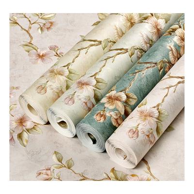 China 2021 modern tropical design style farmhouse style traditional design / wall style wallpapers coating self adhesive 3D wallpaper for sale