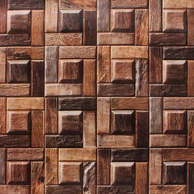 China Modern Waterproof Alternative Wood Grain Wallpaper 3D Retro Alternative Wood Grain Wall Paper Hotel Bar Clothing Store Wallpaper Maker for sale