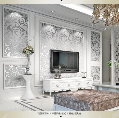 China Hot Sale Modern Design 3D Non-woven Wallpaper Home Decoration For Living Room Bedroom TV Background for sale