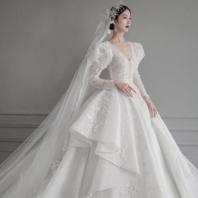 China Modest Mermaid Wedding Dress Bridal Breathable Wedding Dress Bridal Gown Mermaid for sale