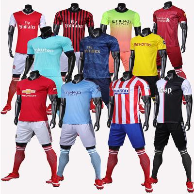 China New Style Sports Youth Style Customized Soccer Jersey Set Retro Football Soccer Jersey Sets for sale