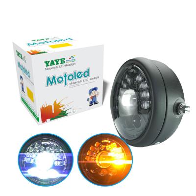 China 100W 12000LM Motorcycle Headlight Assembly With Projector Lens And High Low Beam for sale