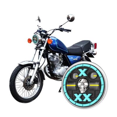 中国 5.75in GN125 光学レンズ付きLEDモーターバイクヘッドライト 販売のため