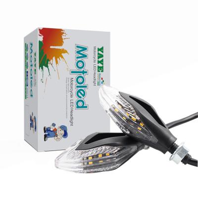 China Motorfiets LED-licht Stroomwater blinker knipperend indicatorlampje met waterlamp Te koop