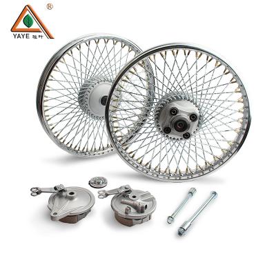 China Nieuwe 18 inch aluminium motorfiets wiel velg CG125 72 Holes Motorfiets wiel hub Te koop