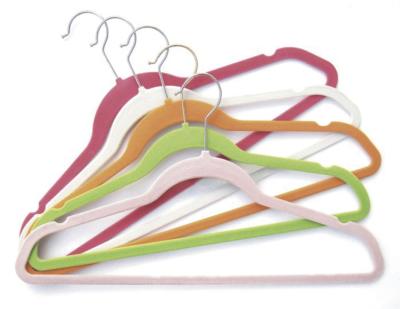 China Broeken/Jasje 300mm Groene de Hangers van het Jonge geitjesfluweel/Roze/Blauw Te koop