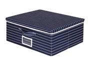 China Fashionable Stripe Foldable Storage Box for Household Assortment for sale