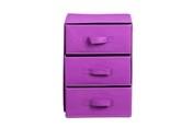 China Modern Purple Closet Sweater Organizer , 3 Drawer Organizer For Clothes for sale