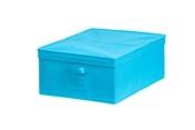 China Blue Weekday Clothes Sweater Organizer Bedroom Storage Boxes 50*40*25 cm for sale