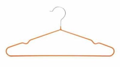 China Lightweight 2.8mm Diameter Metal Clothes Hangers Shirt Metal Suit Hangers for sale