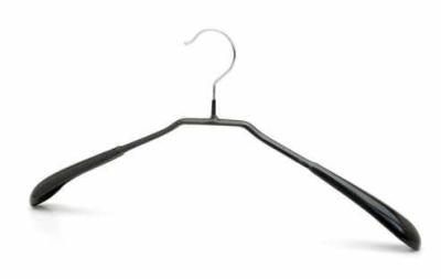 China 450mm Premium Broad Shoulders Metal Clothing Hangers For Sweater for sale