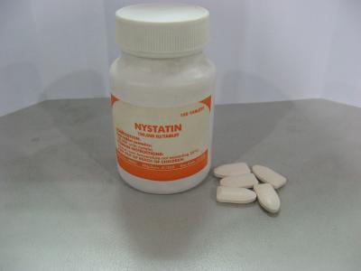 China Nystatin Tablets 500000IU ( 500mg) Antibiotic Medicines BP / USP for sale