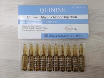 China Quinine dihydrochloride Injection 300 mg / mL Anti Malaria Medicine for sale