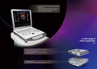 China CE / ISO Color Doppler Portable Ultrasound with Printer / UPS / Probes for sale