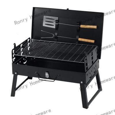 China Easily Assembled barbecue charcoal grill folding portable lightweight barbecue grill tools  campfire grill grate for sale