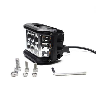 China Aluminum alloy Automobile LED work lamp three side light-emitting 60W side light-emitting flash lamp off-road refitted vehicle spotlight for sale