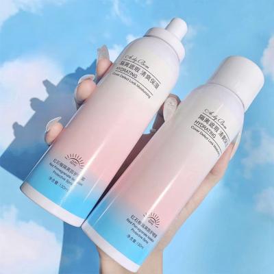 China Free Sample Sunscreen Aluminum UV Protection Sun Spray Sunblock Wholesale SPF 50+PA+++ Sunscreen Spray for sale