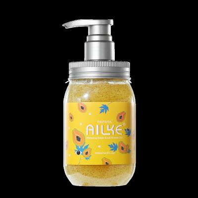 China Body Skin Care Products Private Label During 4 Scent Relief Anti-Acne Exfoliating Turmeric Body Wash Bath Shower Gel for sale