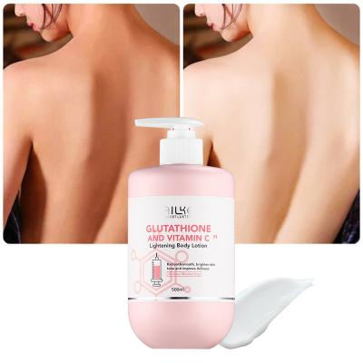 China Hot Selling Skin Revitalizer Private Label Glutathione& Vitamin C Remove Spots Body Cream Moisturizing Brightening Body Lotion for sale