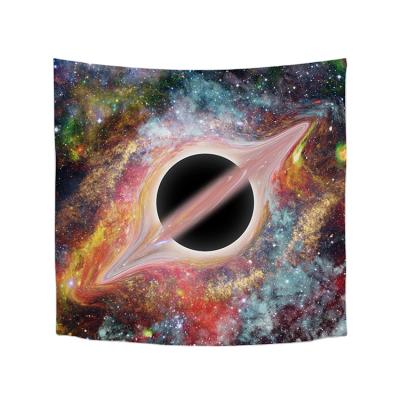 China Living Room Simple Bedroom Wall Hanging Tapestry Household Pattern Black Hole Decorative Tapestry for sale