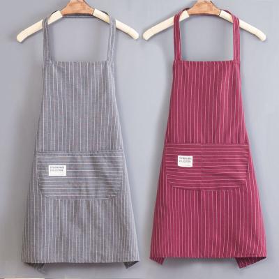 China Women's Sleeveless Cleaning Apron, Kitchen Household Polyester-Cotton Coveralls Wholesale Anti-Grease Cute Fashion Adult Coveralls for sale