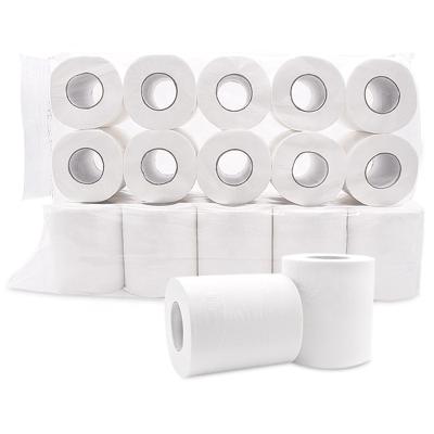 China 100g pure wood pulp paper roll hotel room toilet paper household four-layer small toilet paper wood pulp for sale