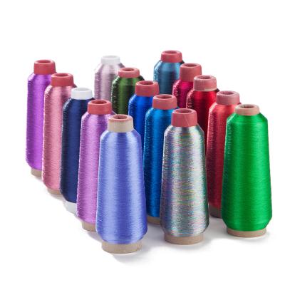 China JR Anti-UV Ms. High Quality Type St Type 3600 Yards Polyester Lurex Thread Colorful Metallic Embroidery Machine Thread for sale