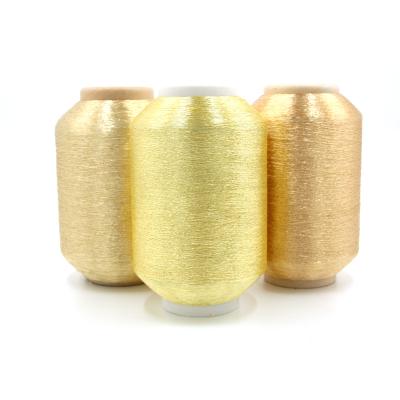 China Pure Gold Metallic Thread Eco-friendly Anti-UV With Cotton for sale