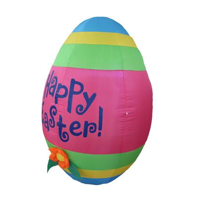 China Decoratoion Decoration Inflatable Colorful Polyester Holiday Inflatable Easter Egg For Party Decoration for sale