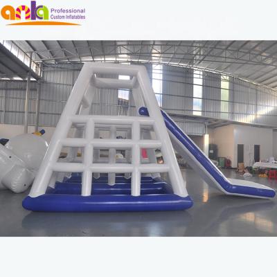 China durable commercial inflatable water slide for adults/inflatable water game floating slide for sale for sale