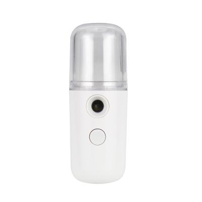 China Factory Promotion Christmas Moisturizer Skin Hydrating Handy USB Rechargeable Humidifier Mini Face Nano Facial Mist Sprayer for sale