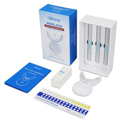 China SiBeauty Professional Strip Teeth Whitener Gel Pen Wireless Blue LED Teeth Whitening Food Grade Teeth Whitening Kit for sale