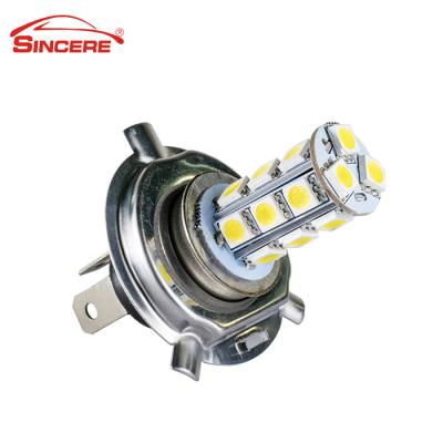 China Led Car Fog Lights New Type No Errors Drive H4 18 SMD 5050 White Signal DRL Fog LED Car Light Bulbs for sale