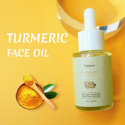 China Skin Revitalizer Vimicoo Natural Organic Skin Care Private Label Acne Vitamin E Essential Oil Turmeric Face Turmeric Serum Anti Aging Facial Oil for sale