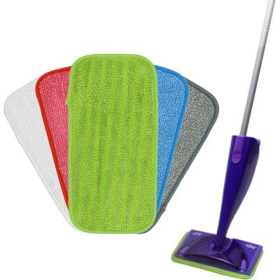 China 2021 Sample Microfiber Sustainable Available New Flat Mop Pads For Swiffer Spray Wet Mop Refills Floor Cleaning for sale