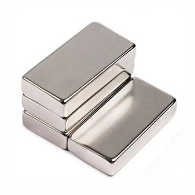 China NdFeb Permanent Corrosion Free In Place Magnet N35 N42 N52 N55 Cube Flat Bar Rectangular Block Magnet for sale