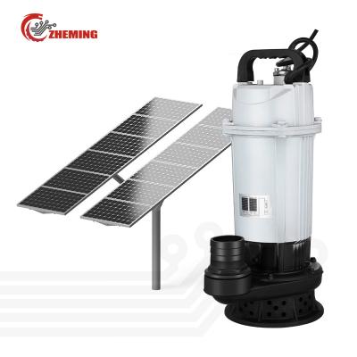 China Developing World Water Solutions 2inch 24v300w0.4hp high lift large flow  irrigation pump agricultural pump brushless dc submersible solar pump for sale