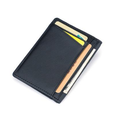 China Eco-friendly Hot Selling Convenient Multi-card Slot Fashion Leather Credit Card Holder for sale