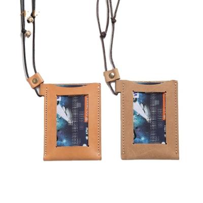 China Eco-friendly Customized Labor Certificate Card Sleeve With Arming Rope ID Card Holder With Lanyard for sale