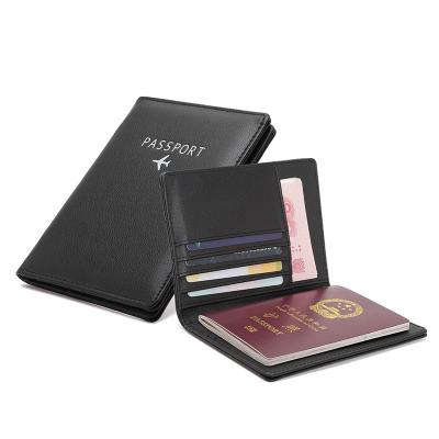 China Wholesale Eco-friendly PU Leather Travel ID Document Bag Cover Passport Cover With Card Slots for sale