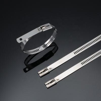 China Steel 304 Stainless Steel Ladder Type Self Locking Cable Ties for sale