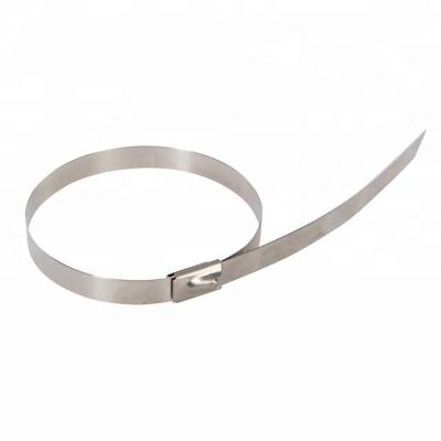 China Function Round Stainless Steel 304 316 Steel Edge Original Tote Band Surface Packing Plastic Type Place Pattern High Cable Tie for sale