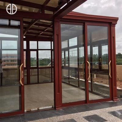 China Factory direct sales Foshanguangye modern design aluminum glass sunroom modern garden glass sunroom for balcony and garden for sale