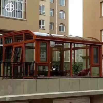 China Beautiful modern indoor decorative aluminum sunroom Foshanguangye insulation open air conservatory sunroom for sale