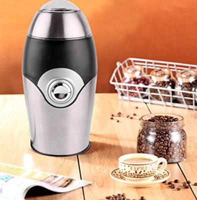 China Hotel Homeware Kitchen Customized Logo Stainless Steel Black Coffee Grinder for sale