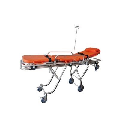 China Emergency Rescue Adjustable Hospital Chair Emergency Ambulance Medical Stretcher Trolley for sale